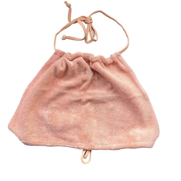 Free People x Stone Fox Swim Piper Top in Sandstone Terry NWT - Picture 3 of 5